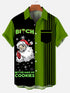 Men's Christmas Funny Graphic Short Sleeve Hawaiian Shirt